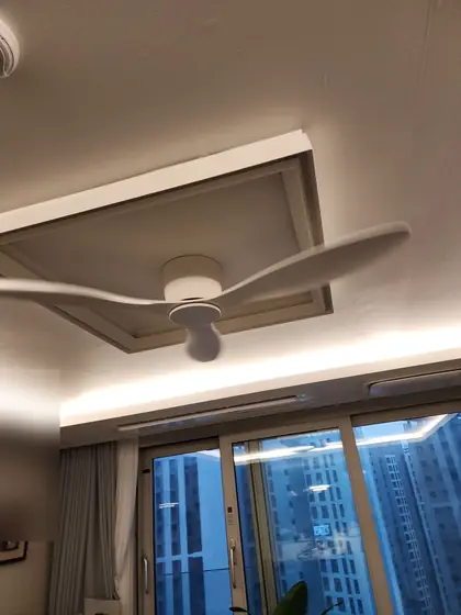 우물천장 실링팬 설치 — 돌아가는 실링팬